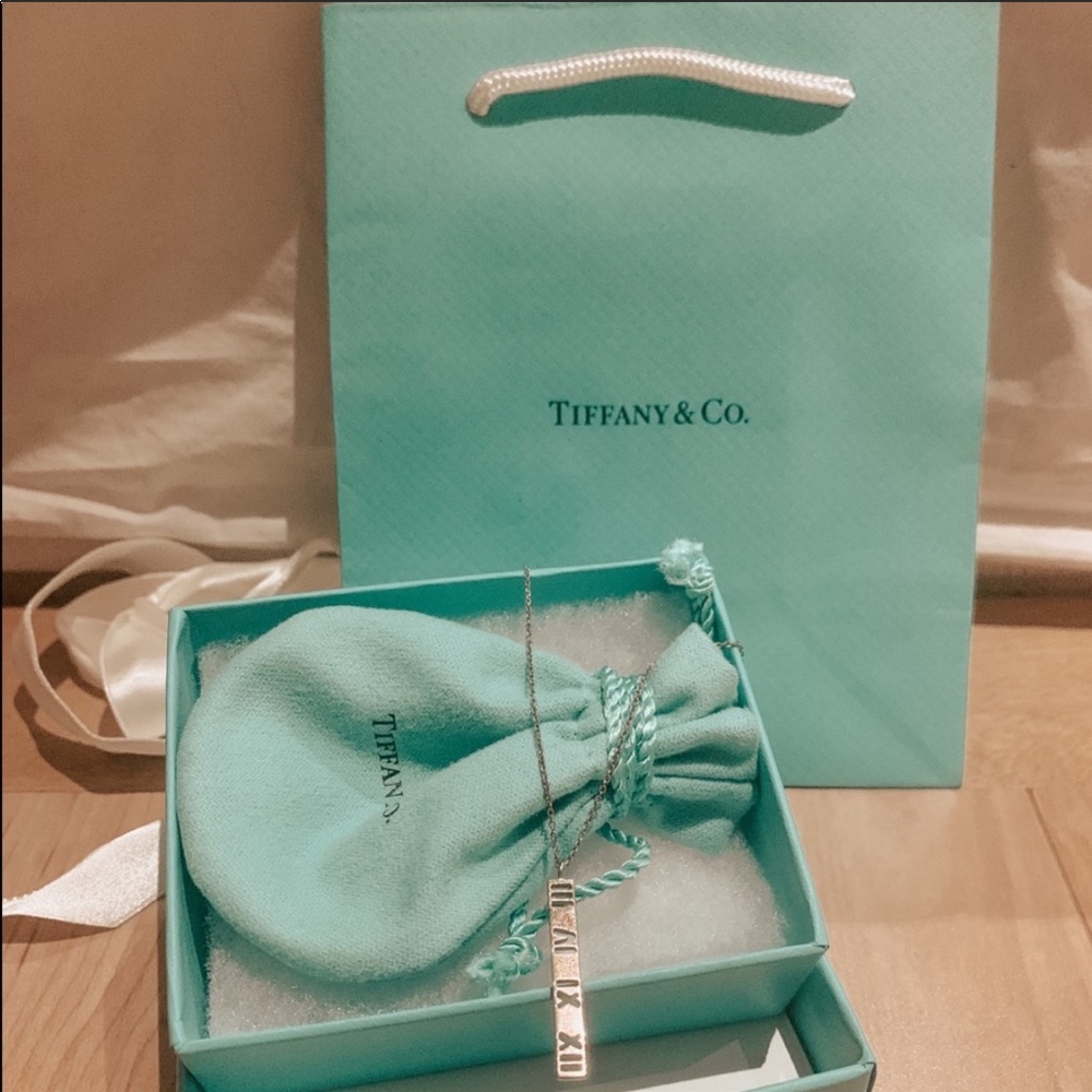Tiffany & co atlas bar necklace in 925 silver